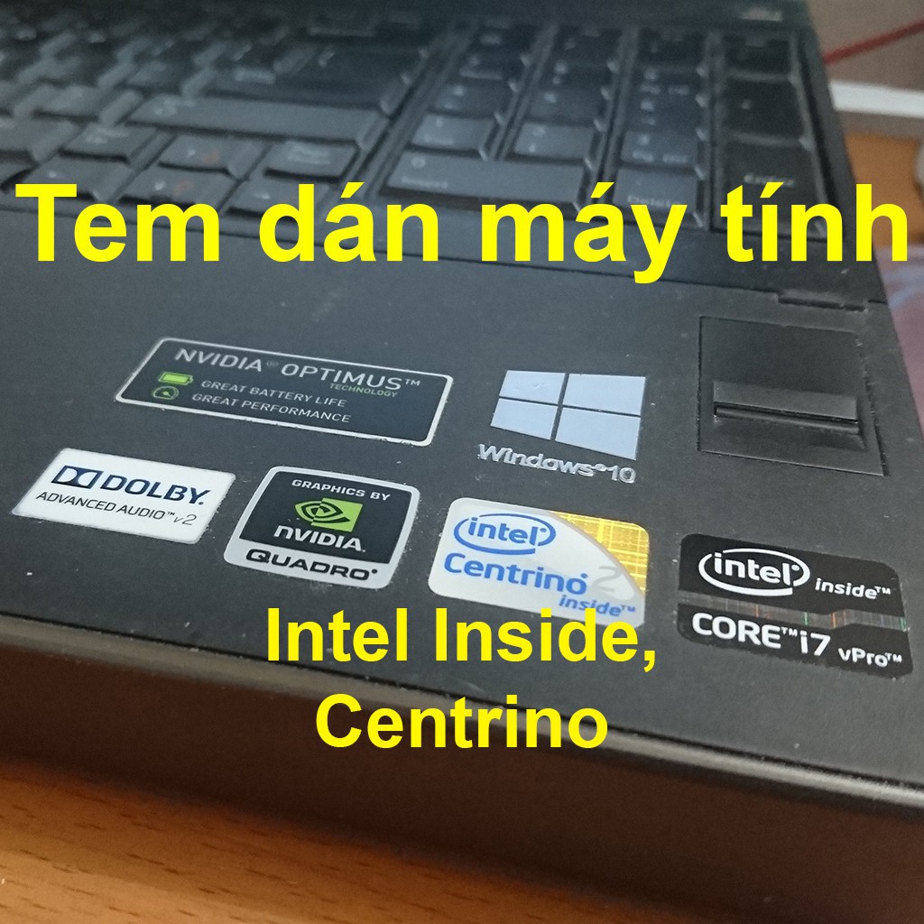 Tem Intel Inside, Centrino / Tem dán máy tính ( Sticker ) PC Laptop