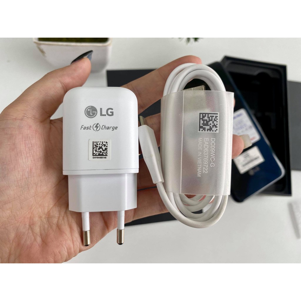 Bộ sạc cáp nhanh LG Fast Charge 3.0 chính hãng dùng cho LG V60 , LG Wing ,LG Velvet, LG V50S , LG V50 , LG V40