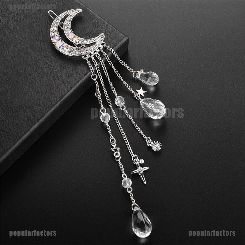 Kẹp Tóc Hình Mặt Trăng Thời Trang Thanh Lịch Cho Nữ