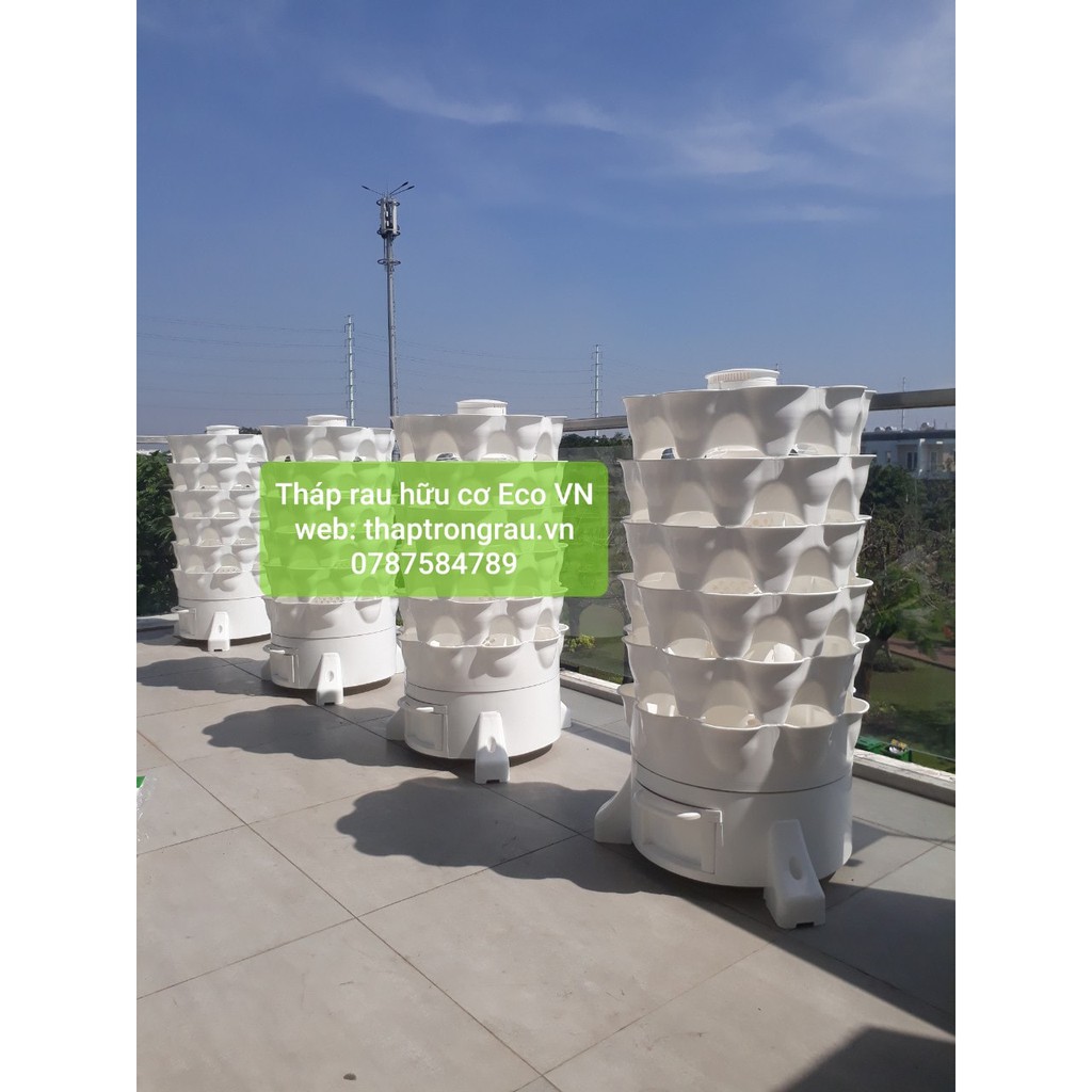Tháp trồng rau hữu cơ Eco tại HCM