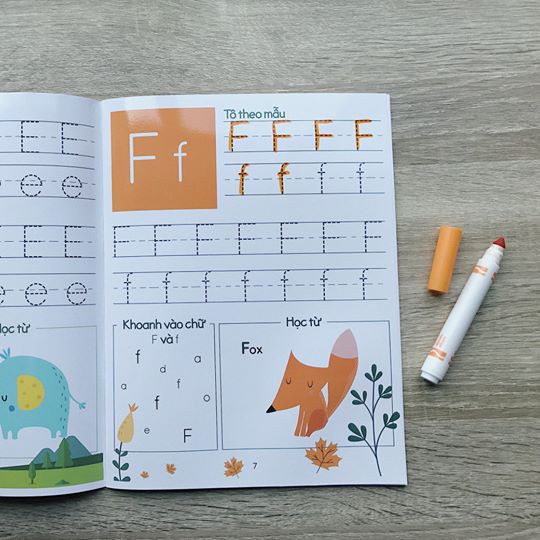 Sách - Học chữ cùng muôn loài (Tập viết xóa nhiều lần dành cho trẻ từ 4 tuổi) | BigBuy360 - bigbuy360.vn