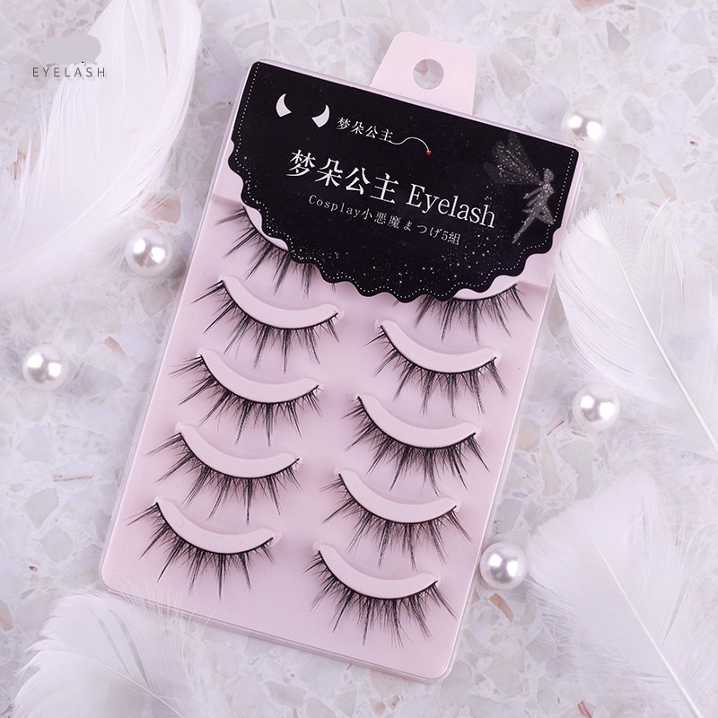 Một hộp 5 cặp mi lụa búp bê siêu đẹp Vỏ Hoa Hồng Sena Beauty