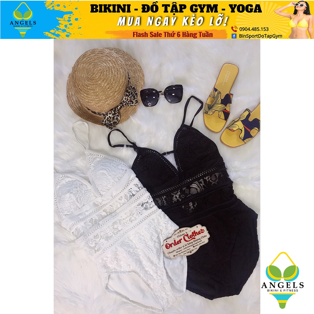 Bikini,Bộ Đồ Bơi Body Ren 2 Màu Trắng, Đen Siêu Đẹp, Hàng Nhập,BHN008 | BigBuy360 - bigbuy360.vn