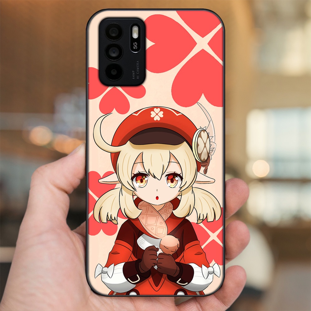 Ốp lưng Oppo Reno 6Z 5G viền đen in hình Klee Genshin Impact