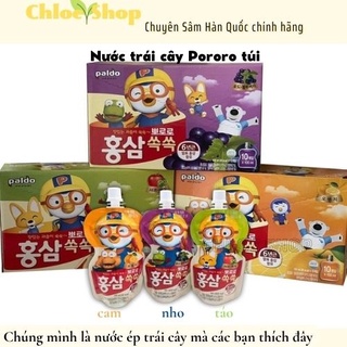 Nước hồng sâm trái cây pororo đủ vị cho bé