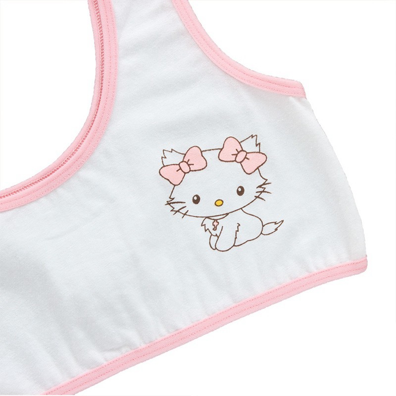 Áo lót cotton mềm mại họa tiết hoạt hình cho bé gái từ 8 đến 16 tuổi