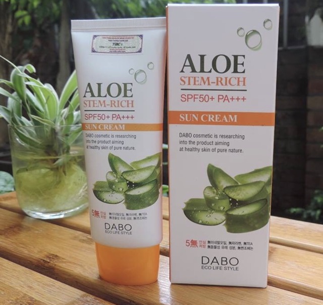 Kem Chống Nắng Lô Hội DABO ALOE - Hàn Quốc