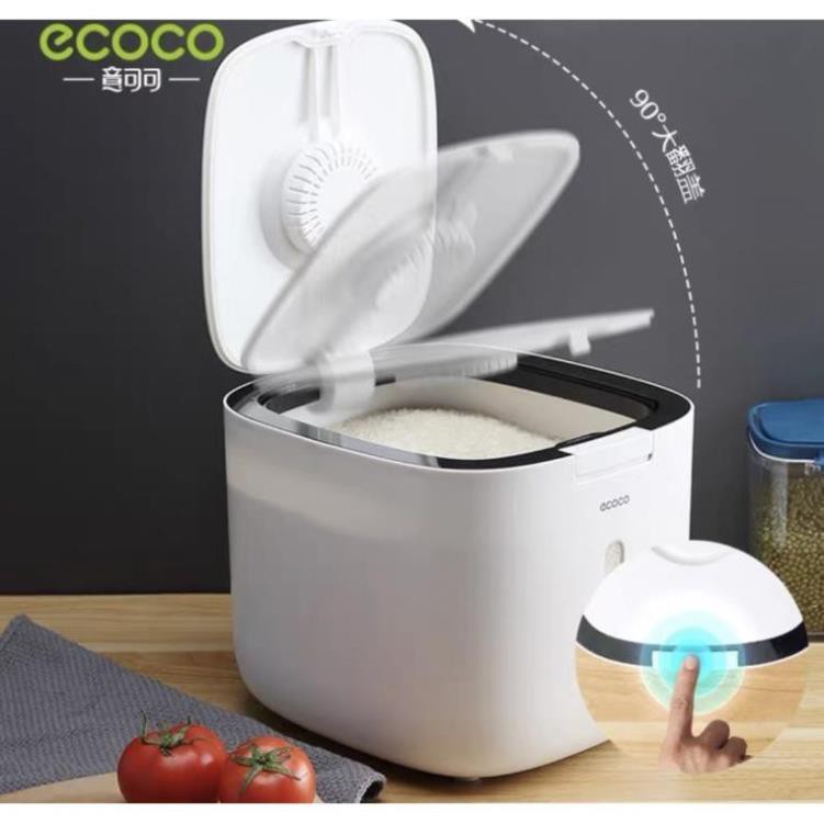 thùng đựng gạo 10kg thương hiệu ecoco cao cấp mẫu mới