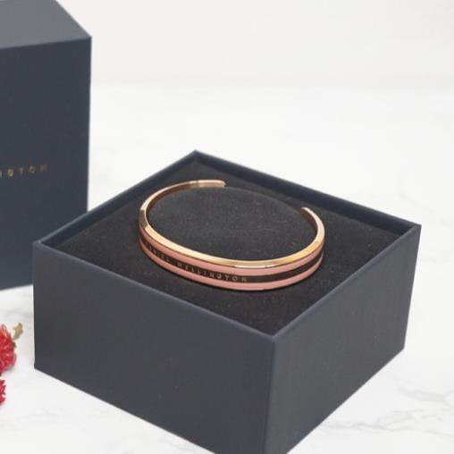 Vòng Tay Nam Nữ Daniel Wellington Classic Emalie Bracelet Dusty Rose DW Cuff Unisex Chính Hãng - OtisWatch