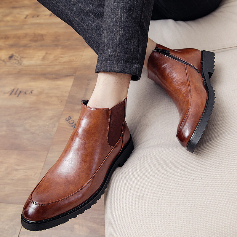 Giày boot nam thời trang sang trọng