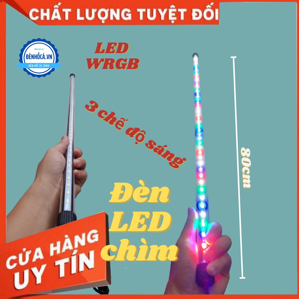 Đèn hồ cá 60 - 100cm ĐÈN CHÌM dùng cho hồ cá cảnh có công tắt loại tốt