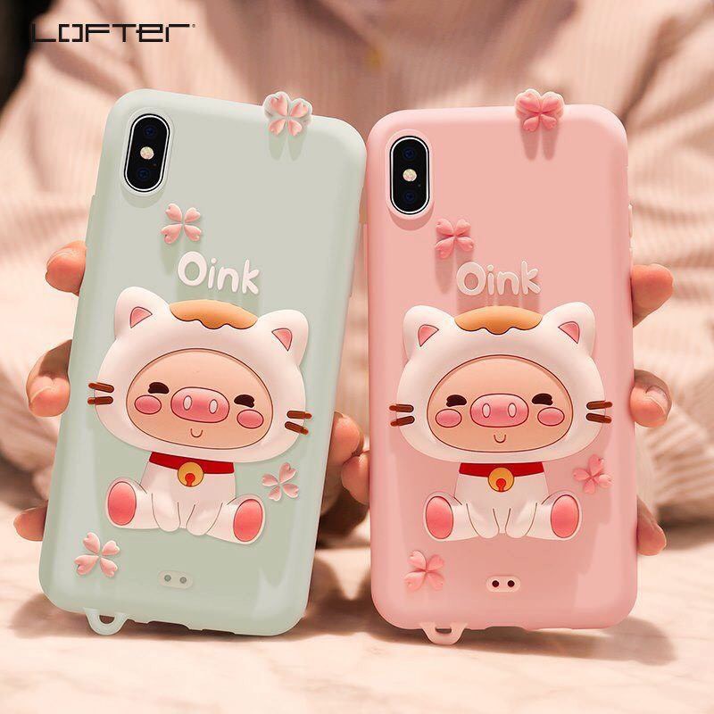 Ốp lưng Iphone ❤️Heo Oink dễ thương Iphone 6/6s,6Plus/6sPlus,7/8,7Plus/8Plus,X/Xs,XsMax