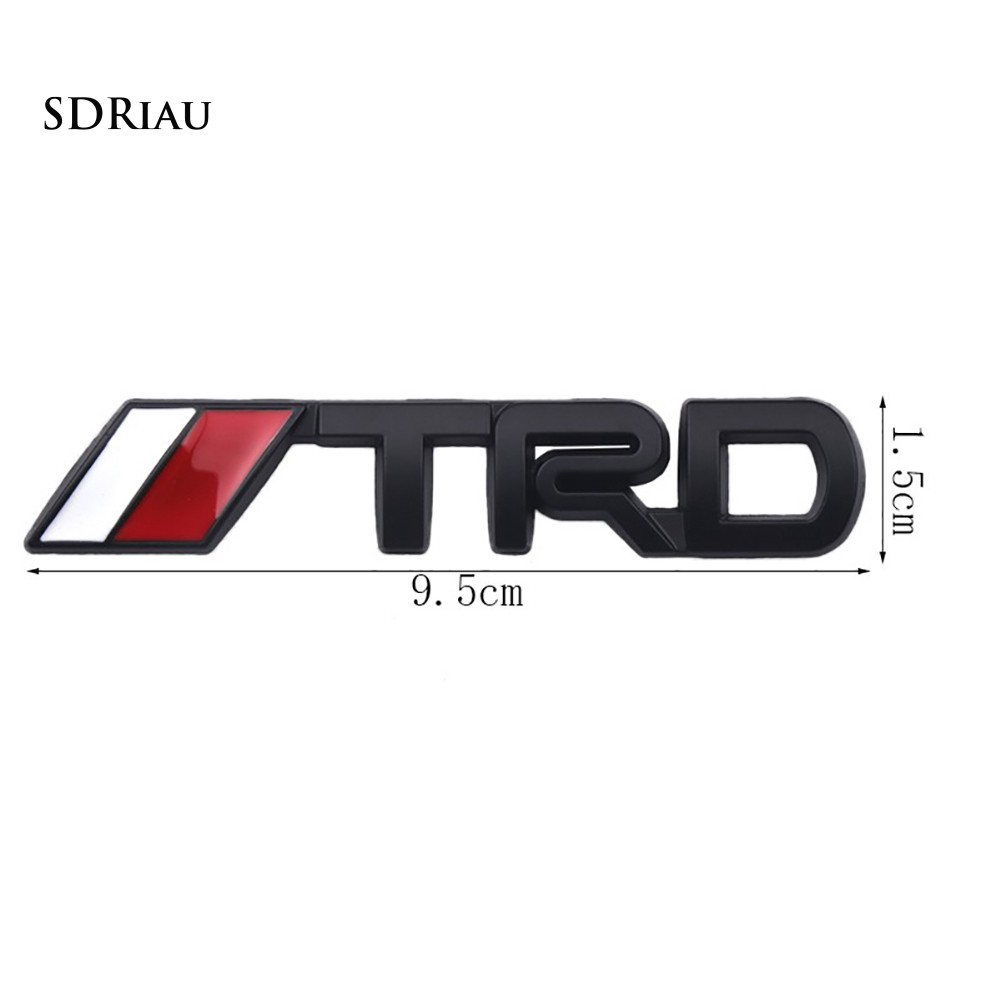 Sticker Kim Loại Trang Trí Xe Hơi Toyota Thiết Kế Chữ Trd 3d Đẹp Mắt