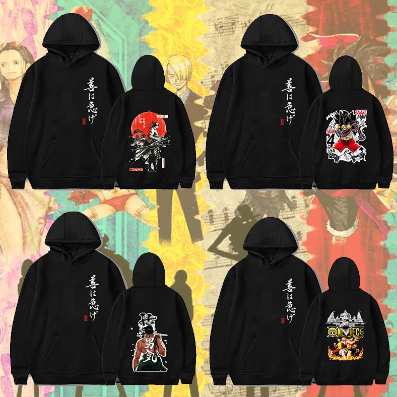 💥Áo Hoodie One Piece 🎁 BST Áo hình One Piece cực đẹp hoodie hình Luffy Zoro Ace Law chất nỉ bông   💖