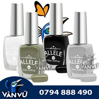 Các Gam Màu Khói, Ngói, Đen, Trắng, Sơn Móng Tay Allele 15ml Mẫu Mới, Màu Lên Đẹp, Quyến Rũ, An Toàn