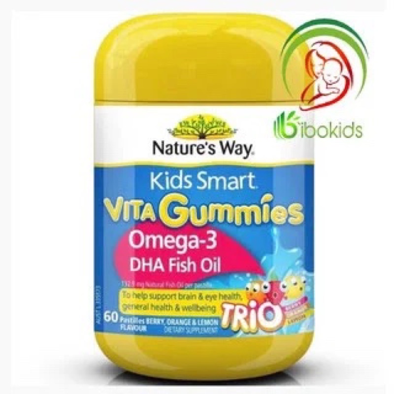 Kẹo gum Nature's Way Kids Smart Omega3 DHA Trio