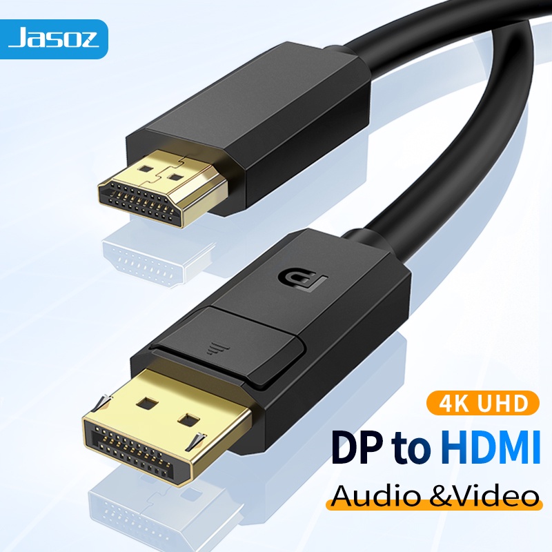 Cáp chuyển đổi HDMI - Displayport 4K JASOZ A121 - Hàng chính hãng - Bảo hành 18 tháng
