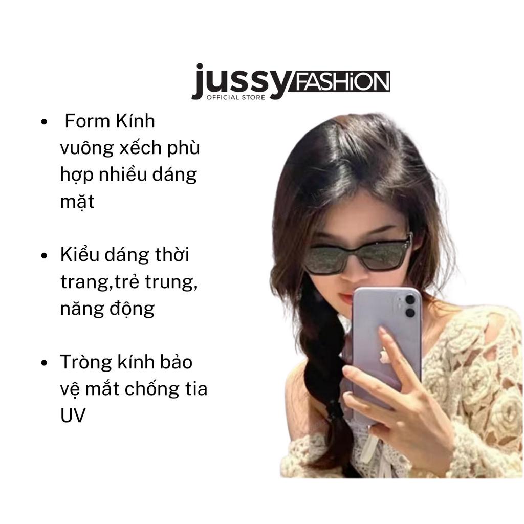 Kính Mát Nam Nữ Hot Trend JMK02 Cao Cấp Jussy Fashion Kính Râm Gọng Mắt Mèo Chống Tia Uv Phong Cách Hàn Quốc