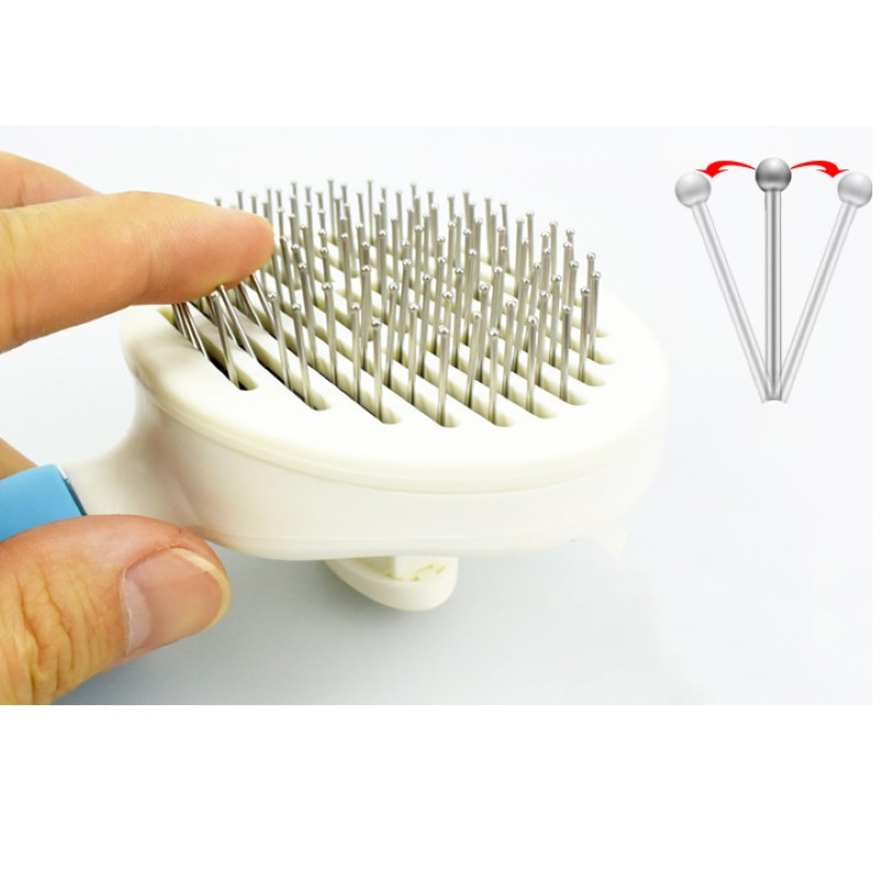 LƯỢC CHẢI LÔNG CHO CHÓ MÈO CÓ NÚT BẤM NHẢ LÔNG SIZE LỚN (COMBO: 10 LƯỢC)-  LOVE PETS SHOP