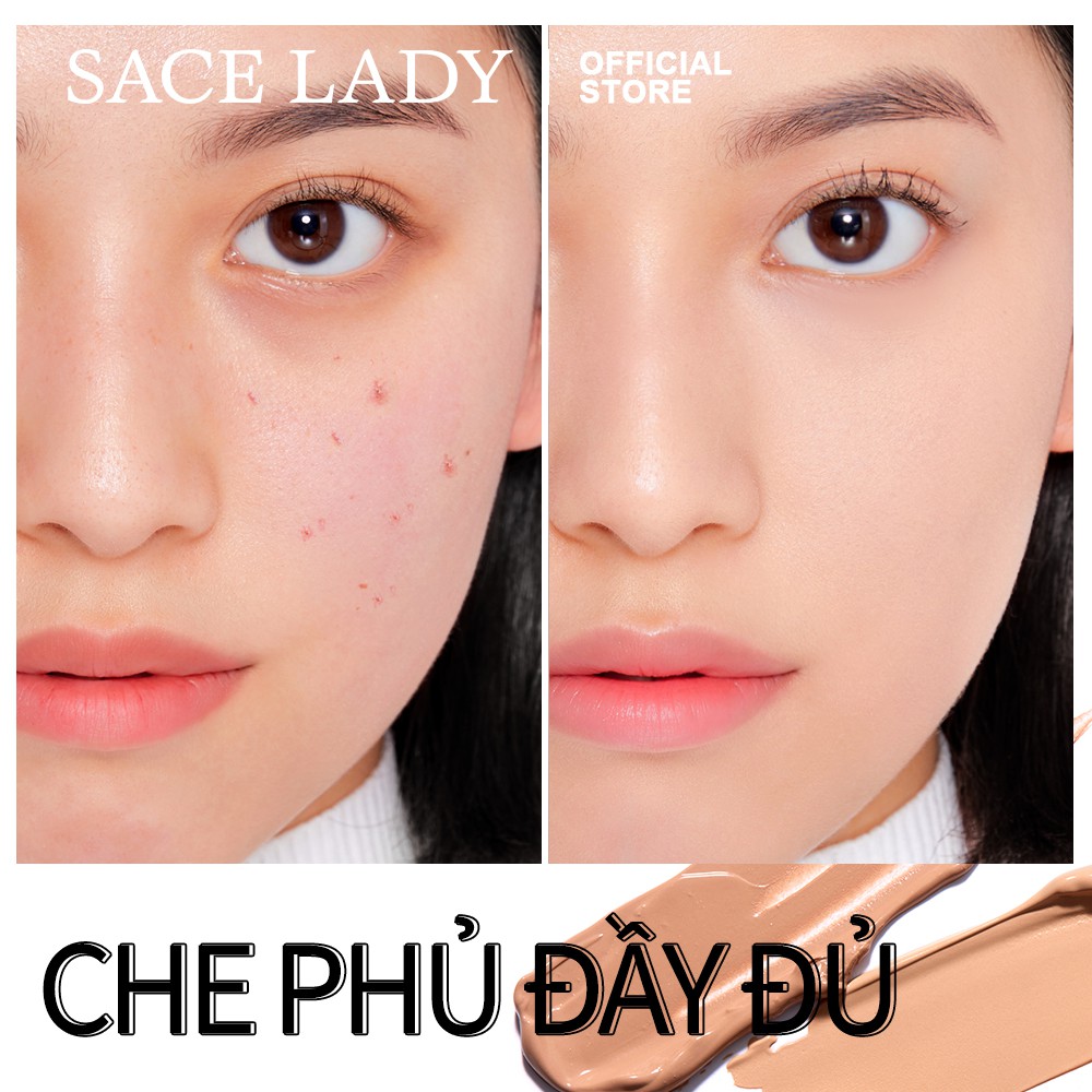 Kem che khuyết điểm dạng lỏng SACE LADY 2 trong 1 trang điểm quầng thâm vùng mắt tự nhiên và hoàn mỹ lâu trôi 8.2g | BigBuy360 - bigbuy360.vn