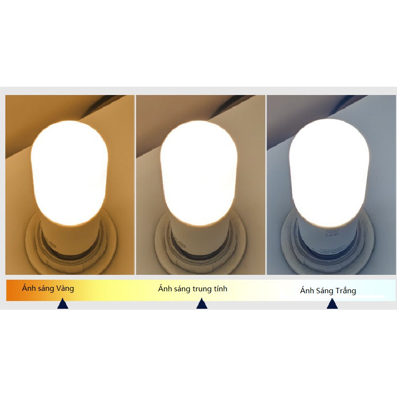 Bóng đèn led bub trụ thân dài, dùng trong nhà ngoài trời ánh sáng vàng