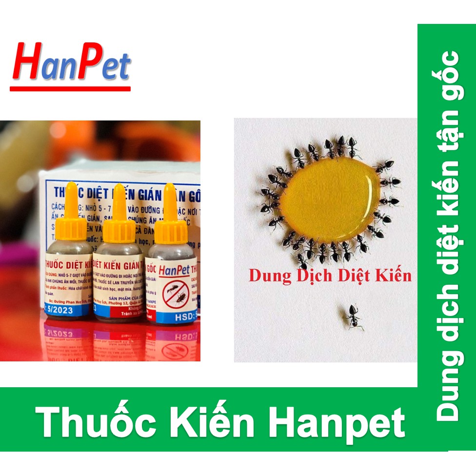 Hanpet (Lọ 10ml ) Trừ gián Hanpet dạng dung dịch diệt gián sinh học hoàn toàn không độc hại