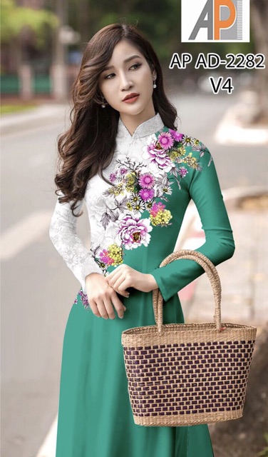 Vải áo dài 3D