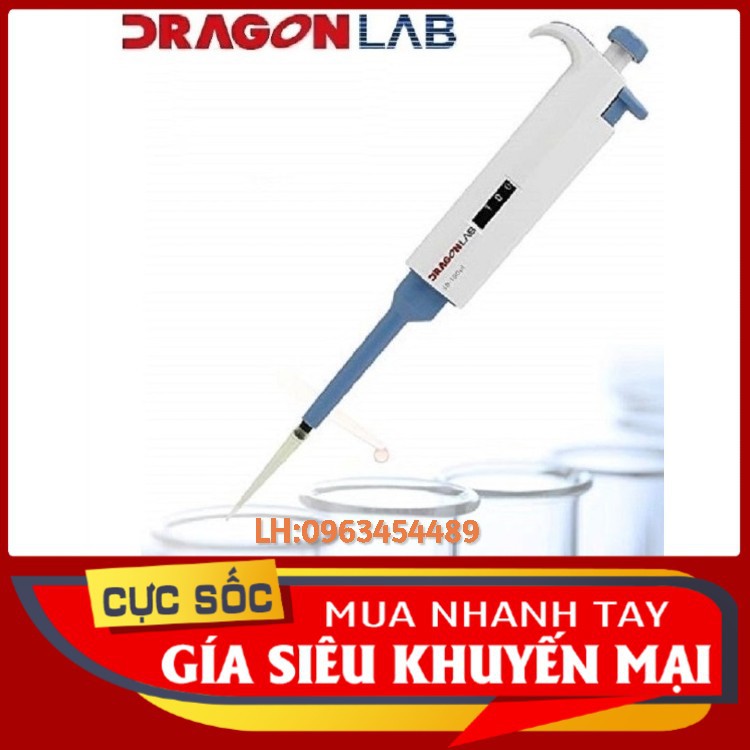 Micropipet Tự Động DRAGON LAB - Dùng Trong Phòng Thí Nghiệm - Dải Đo Từ 2 - 5000 Ul