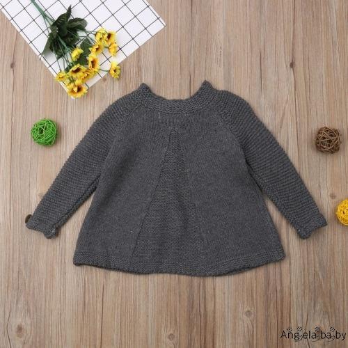 Áo Sweater dệt kim phối nút cho bé