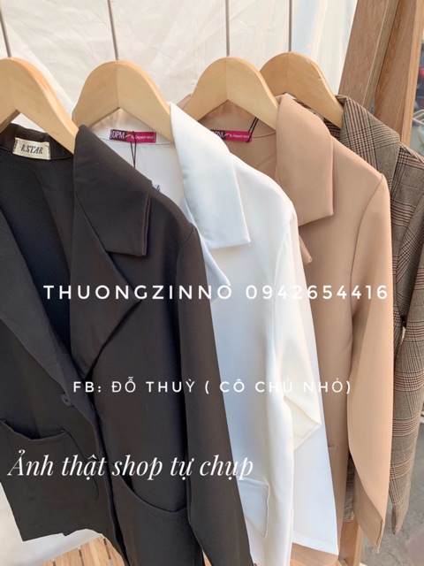 [Ảnh thật/Video Áo blazer nhiều màu Áo Vest nữ khoác ngoài vải loại đẹp đứng form | WebRaoVat - webraovat.net.vn