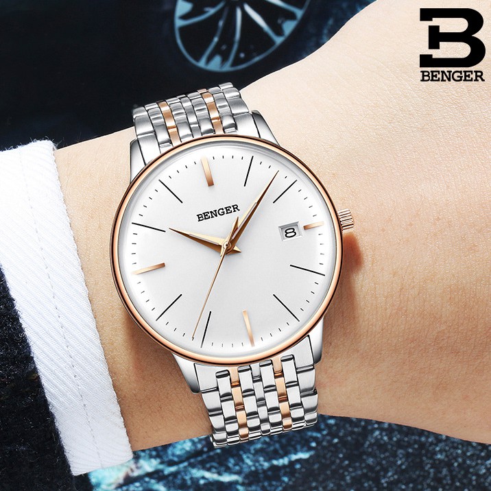 Đồng Hồ Nam BENGER của Đức - Dây Thép Không Gỉ Cao Cấp | BigBuy360 - bigbuy360.vn