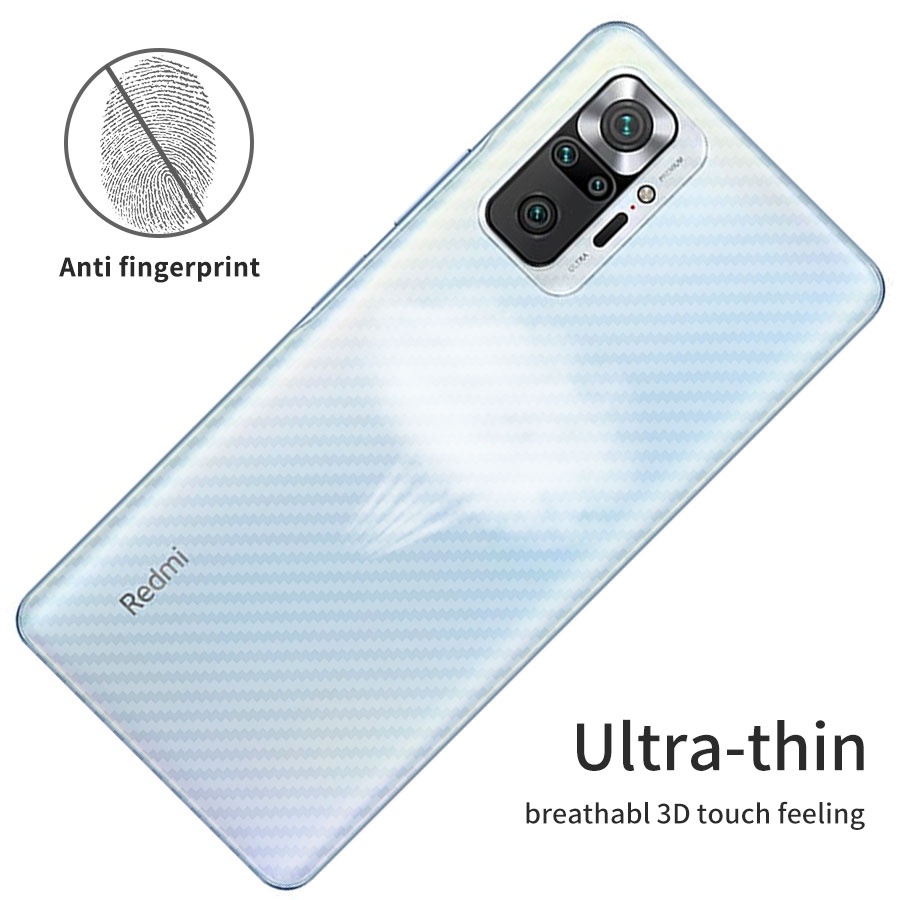 Miếng dán bảo vệ mặt sau và camera cho Xiaomi Mi 10T 11T Poco X3 NFC X4 F3 M3 Redmi Note 8 9 10 11 Pro 11S 10s 9s