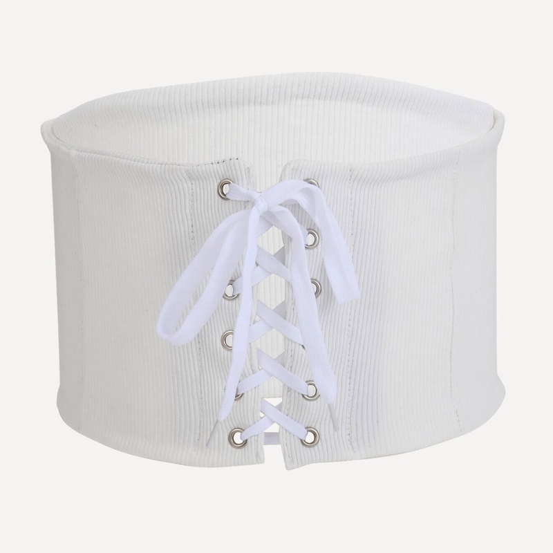 Đai Nịt Bụng Bằng Polyester Màu Trơn Thời Trang Cho Nữ