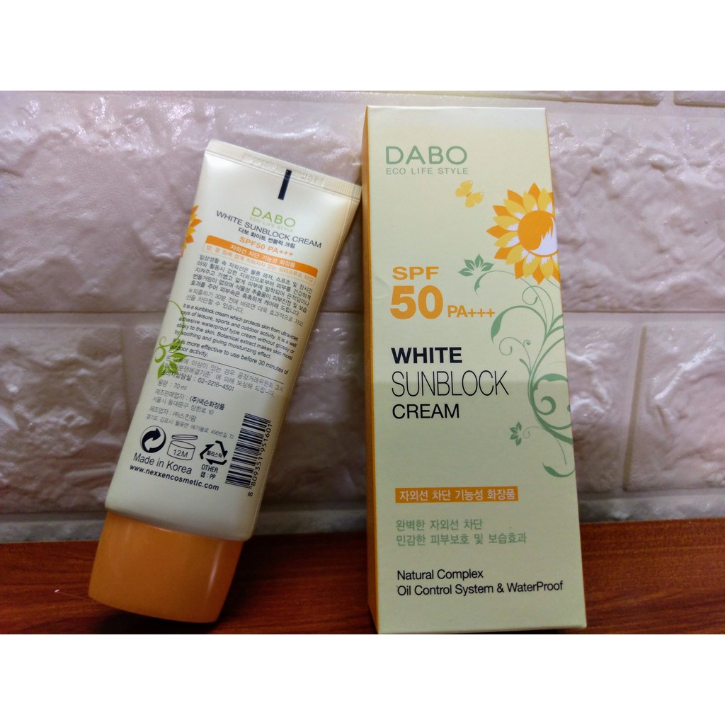 Kem chống nắng #Dabo_White_Sunblock_Cream_SPF50_PA++