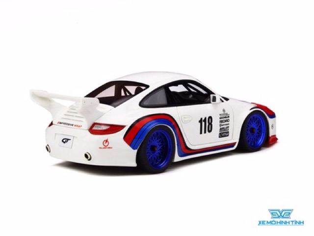 Xe Mô Hình Porsche 911 Old &amp; New Martini 1:18 GT Spirit ( Trắng )