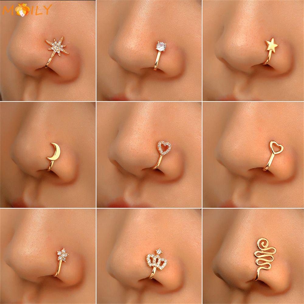 Khuyên kẹp mũi giả sành điệu cho nữ