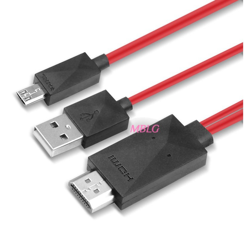 Cáp 1.8M chuyển MHL HML Micro USB sang HDMI dành cho Samsung Galaxy