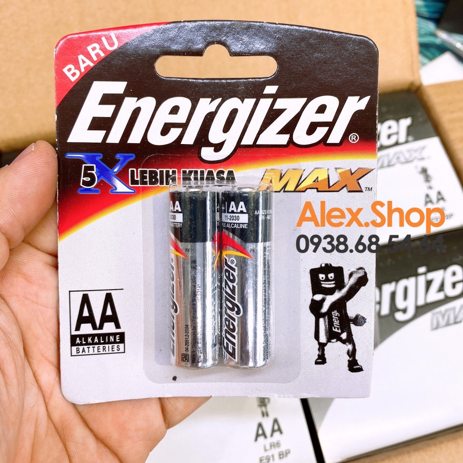 [Vỉ Giấy 2/4 Viên] Pin tiểu AA/AAA LR6/LR3 Max X5 Energizer Alkaline 1.5V