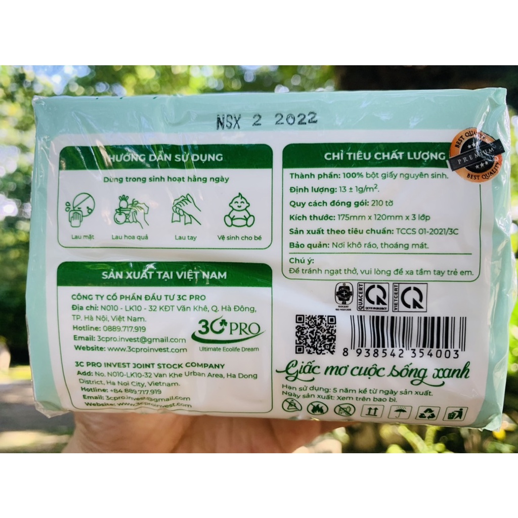GIẤY ĂN GẤU TRÚC SIPIAO 300 tờ kt 17.5x12cm