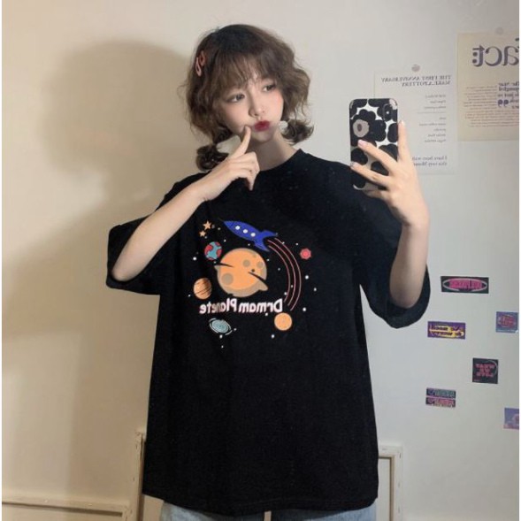 Áo thun tay lỡ Unisex Awesometee, áo phông form rộng ATL M165-90