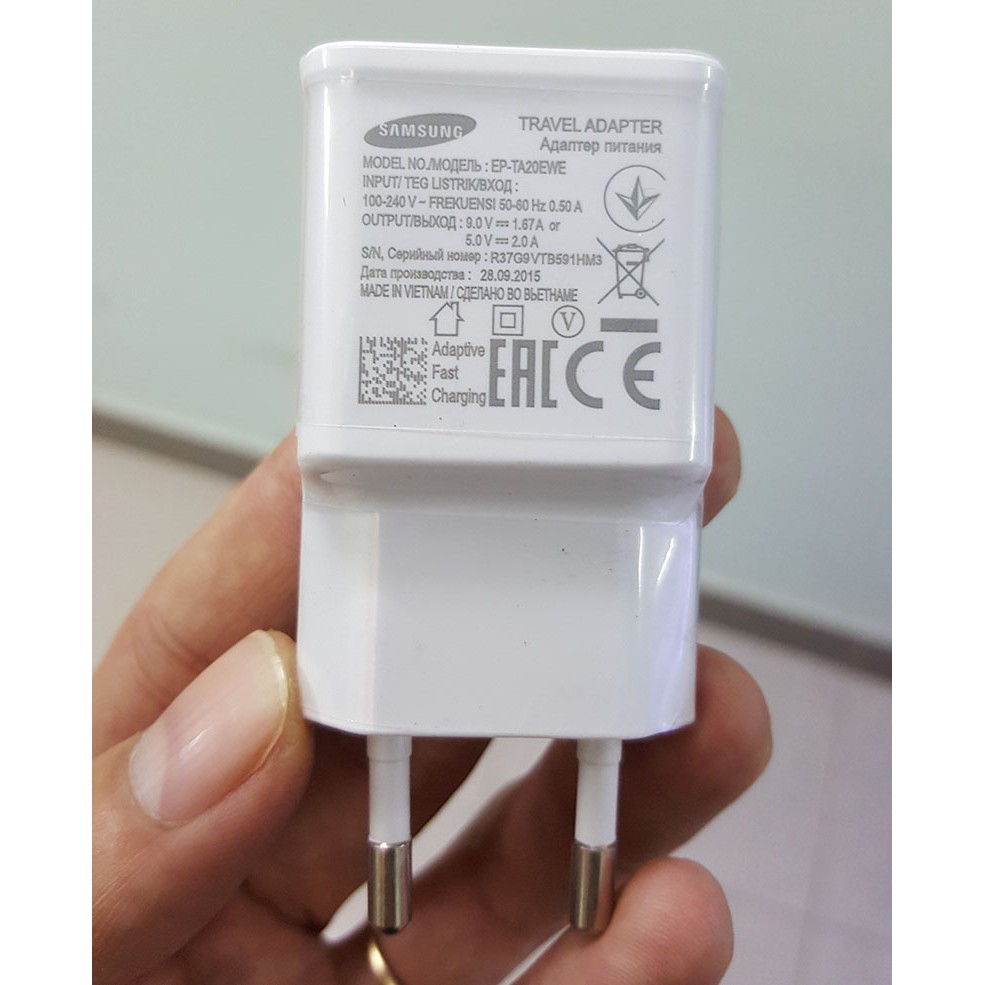 củ sạc nhanh samsung 2A chính hãng