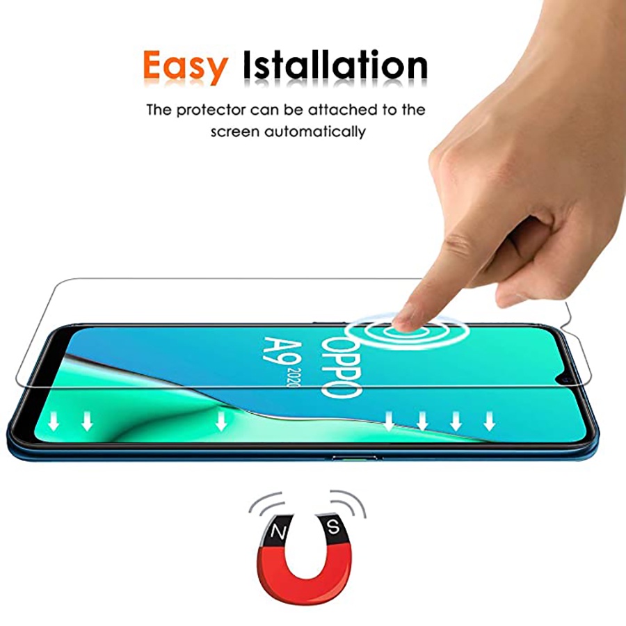 Kính Cường Lực Bảo Vệ Màn Hình Cho OPPO F9 F11Pro A5S A12 A31 A15 A15S A16 A16K A54 A55 A74 A91 A92 A93 A95 A94 A33 A52 A53 A5 A9 2020 Reno 3 4 5 6 6Z 7 7Z