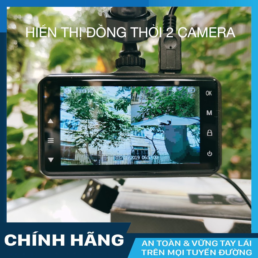 Camera hành trình Acumen D11 có camera lùi + thẻ nhớ 16GB Class 10