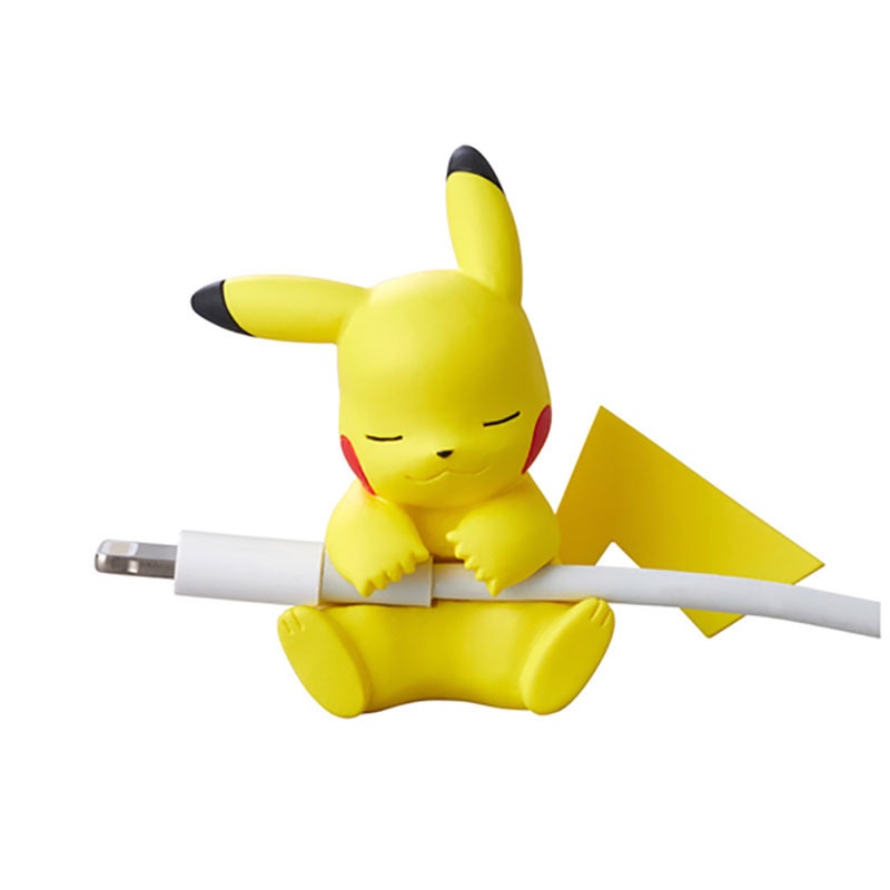 Bộ Phụ Kiện Bảo Vệ Đầu Sạc Usb Hình Pokemon Go Dễ Thương