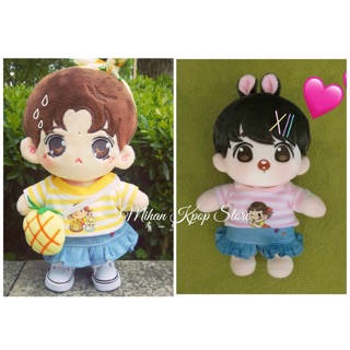 Set áo + váy cho doll 20cm