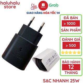 Bộ sạc nhanh samsung 25w chính hãng 100% note 10, note 20, a71, a70, a80, a90, s20, s20+, s20 ultra