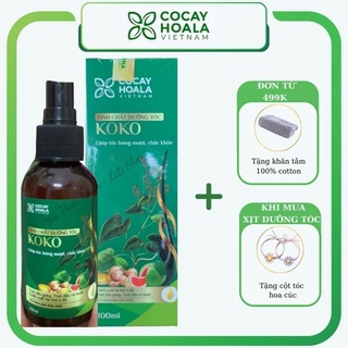 Xịt dưỡng tóc KoKo Cỏ Cây Hoa Lá ngăn ngừa rụng tóc, kích thích mọc tóc. Tinh chất dưỡng tóc 100ml