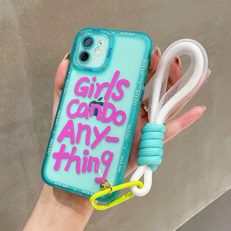 Móc Điện Thoại Bằng Lưới Hai Lớp Màu Dạ Quang Cho Trang Trí