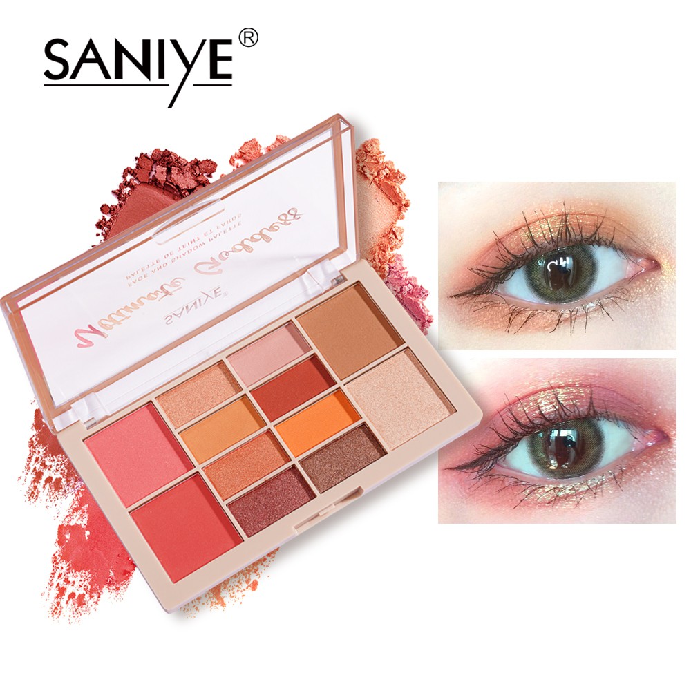 Bảng Phấn Mắt/Má Hồng/Phấn Bắt Sáng Saniye E225 Chuyên Nghiệp 27g