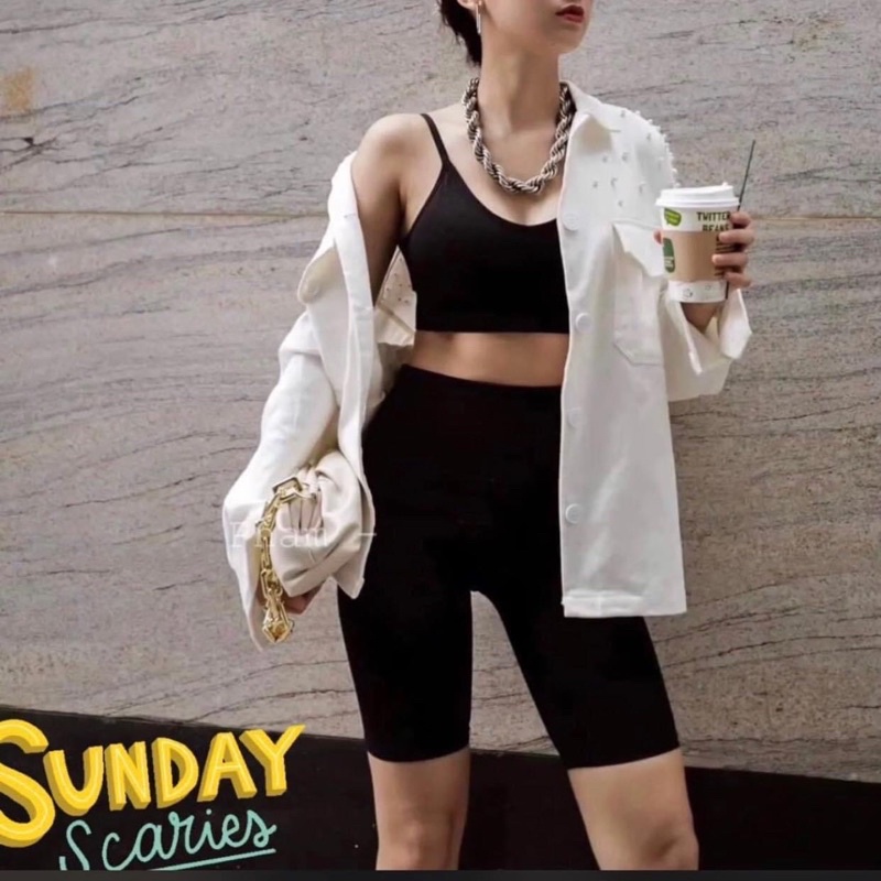Quần legging ngố biker chất đẹp mịn ko cắn chỉ  co giãn 4 chiều legging lửng nữ cạp cao chống xoắn SUMY STORE